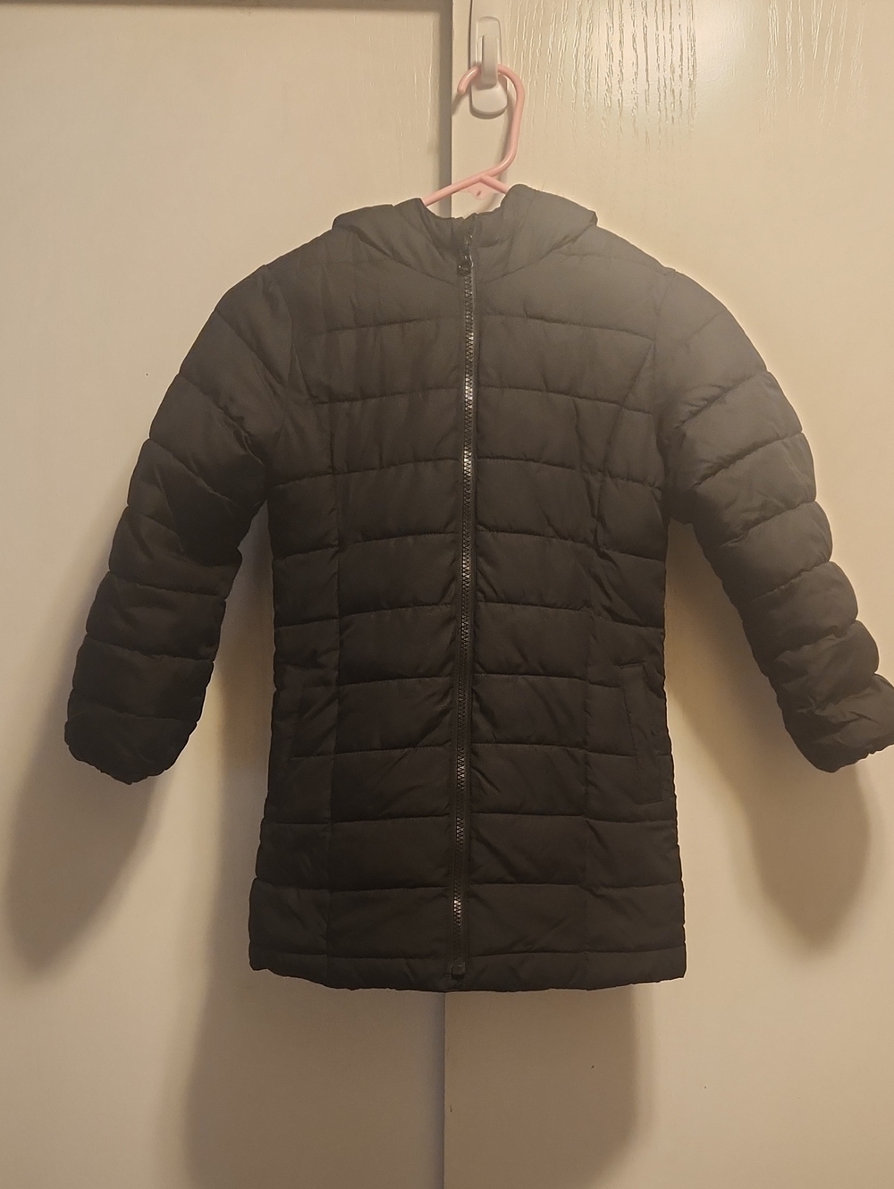 GAP Black Quilted Hooded Puffer Coat for Kids Size S